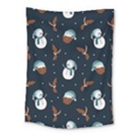 Santa Snowman Medium Tapestry
