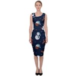 Santa Snowman Sleeveless Pencil Dress