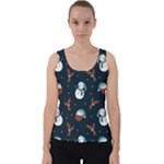 Santa Snowman Velvet Tank Top