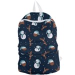 Santa Snowman Foldable Lightweight Backpack