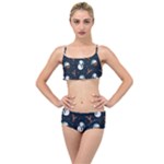 Santa Snowman Layered Top Bikini Set