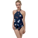 Santa Snowman Go with the Flow One Piece Swimsuit