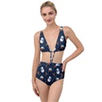 Santa Snowman Tied Up Two Piece Swimsuit