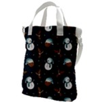 Santa Snowman Canvas Messenger Bag