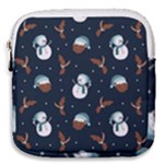 Santa Snowman Mini Square Pouch