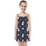 Santa Snowman Kids  Summer Sun Dress