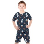 Santa Snowman Kids  T-Shirt and Shorts Set
