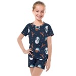 Santa Snowman Kids  Mesh T-Shirt and Shorts Set