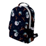 Santa Snowman Flap Pocket Backpack (Large)