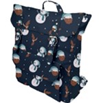 Santa Snowman Buckle Up Backpack