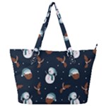 Santa Snowman Full Print Shoulder Bag