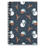 Santa Snowman 5.5  x 8.5  Notebook