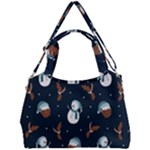 Santa Snowman Double Compartment Shoulder Bag