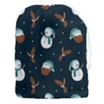 Santa Snowman Drawstring Pouch (3XL)