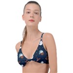 Santa Snowman Knot Up Bikini Top