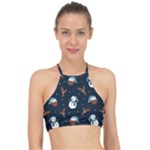 Santa Snowman Halter Bikini Top