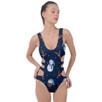 Santa Snowman Side Cut Out Swimsuit