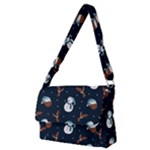 Santa Snowman Full Print Messenger Bag (M)