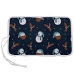 Santa Snowman Pen Storage Case (S)