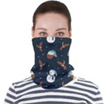 Santa Snowman Face Seamless Bandana (Adult)