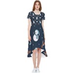 Santa Snowman High Low Boho Dress