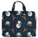 Santa Snowman MacBook Pro 13  Double Pocket Laptop Bag