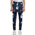 Santa Snowman Kids  Skirted Pants
