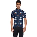 Santa Snowman Men s Short Sleeve Cycling Jersey