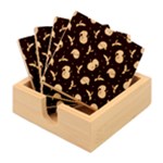 Santa Snowman Bamboo Coaster Set