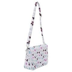 Shoulder Bag with Back Zipper 