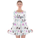 It`s Christmas Outside!   Long Sleeve Skater Dress
