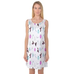 Sleeveless Satin Nightdress 