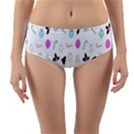 It`s Christmas Outside!   Reversible Mid-Waist Bikini Bottoms