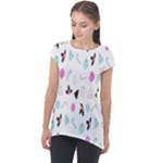 It`s Christmas Outside!   Cap Sleeve High Low Top