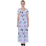 It`s Christmas Outside!   High Waist Short Sleeve Maxi Dress