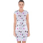 It`s Christmas Outside!   Capsleeve Drawstring Dress 
