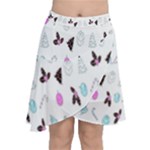 It`s Christmas Outside!   Chiffon Wrap Front Skirt