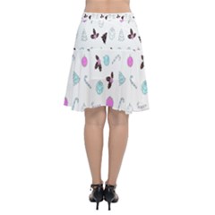 Chiffon Wrap Front Skirt 