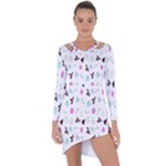 It`s Christmas Outside!   Asymmetric Cut-Out Shift Dress