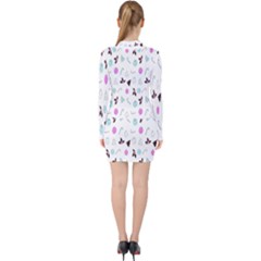 V-neck Bodycon Long Sleeve Dress 