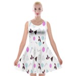 It`s Christmas Outside!   Velvet Skater Dress
