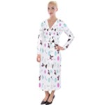 It`s Christmas Outside!   Velvet Maxi Wrap Dress