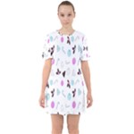 It`s Christmas Outside!   Sixties Short Sleeve Mini Dress