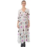 It`s Christmas Outside!   Button Up Boho Maxi Dress