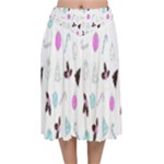 It`s Christmas Outside!   Velvet Flared Midi Skirt