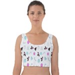 It`s Christmas Outside!   Velvet Crop Top