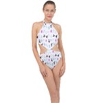 It`s Christmas Outside!   Halter Side Cut Swimsuit