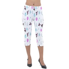 Lightweight Velour Capri Leggings  