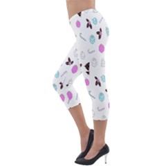 Lightweight Velour Capri Leggings  