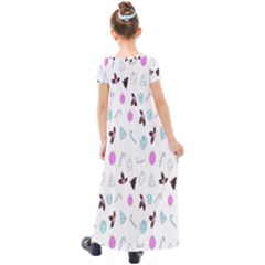 Kids  Short Sleeve Maxi Dress 